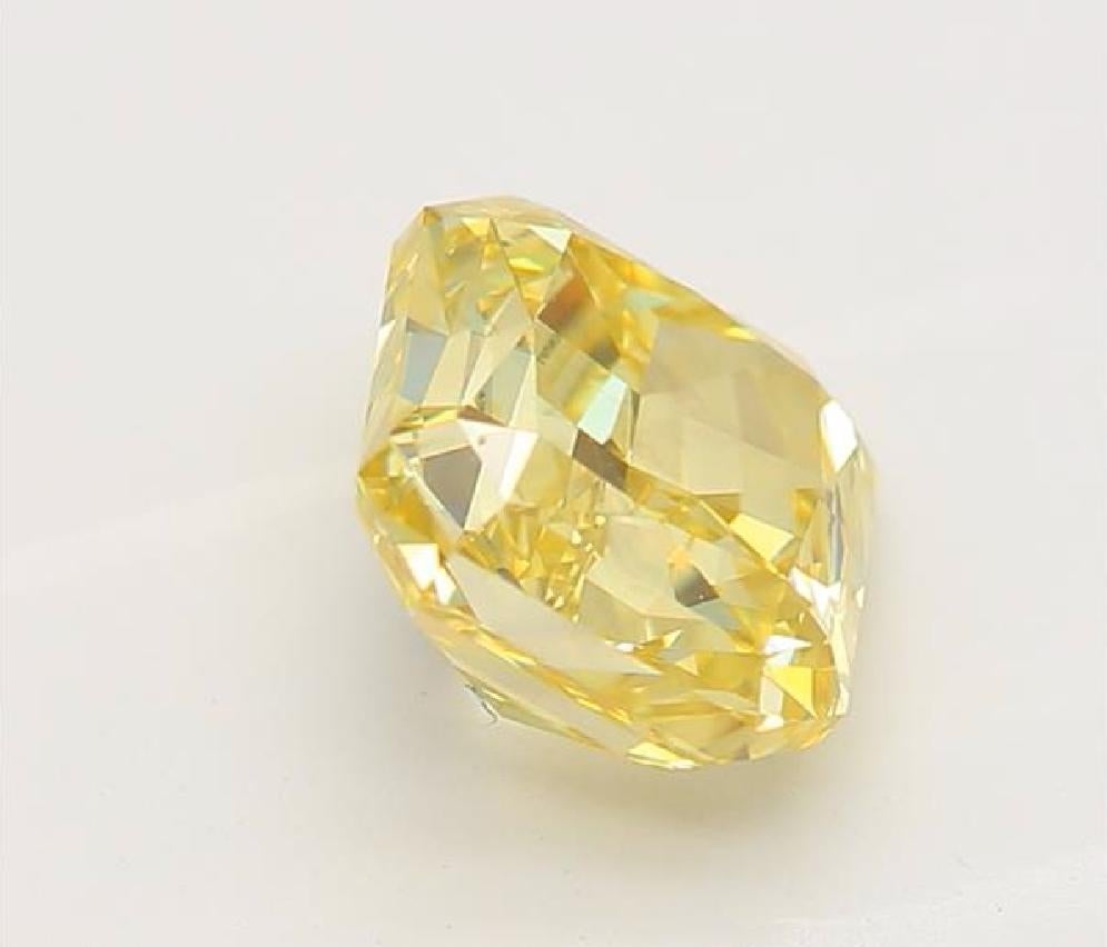 da uomo o donna Diamante certificato GIA da 1,01 carati di colore giallo intenso VS2 di chiarezza in vendita