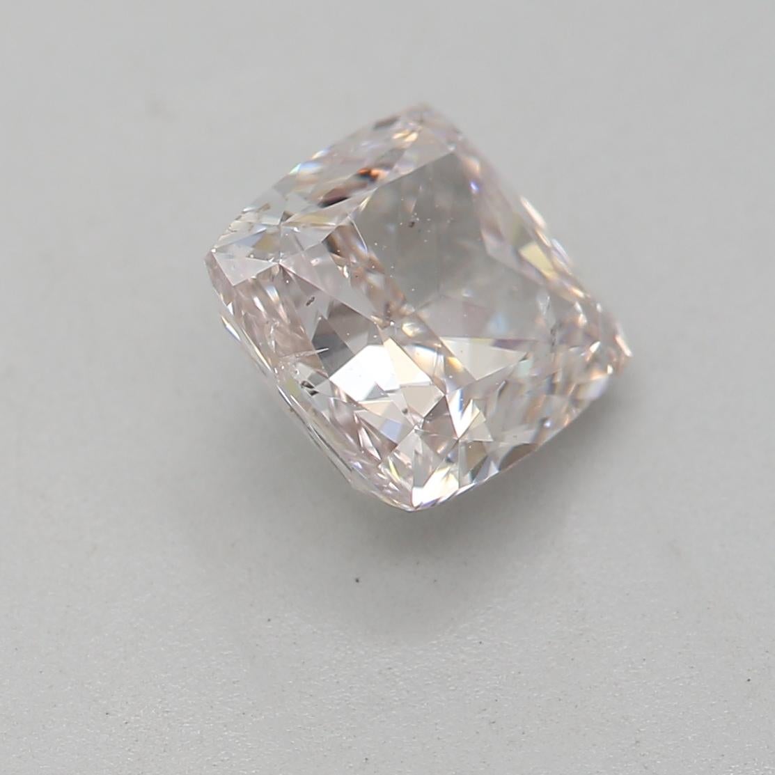 Women's or Men's GIA Certified 1.01 Carat Fancy Light Brown Pink SI2 Clarity Diamond For Sale