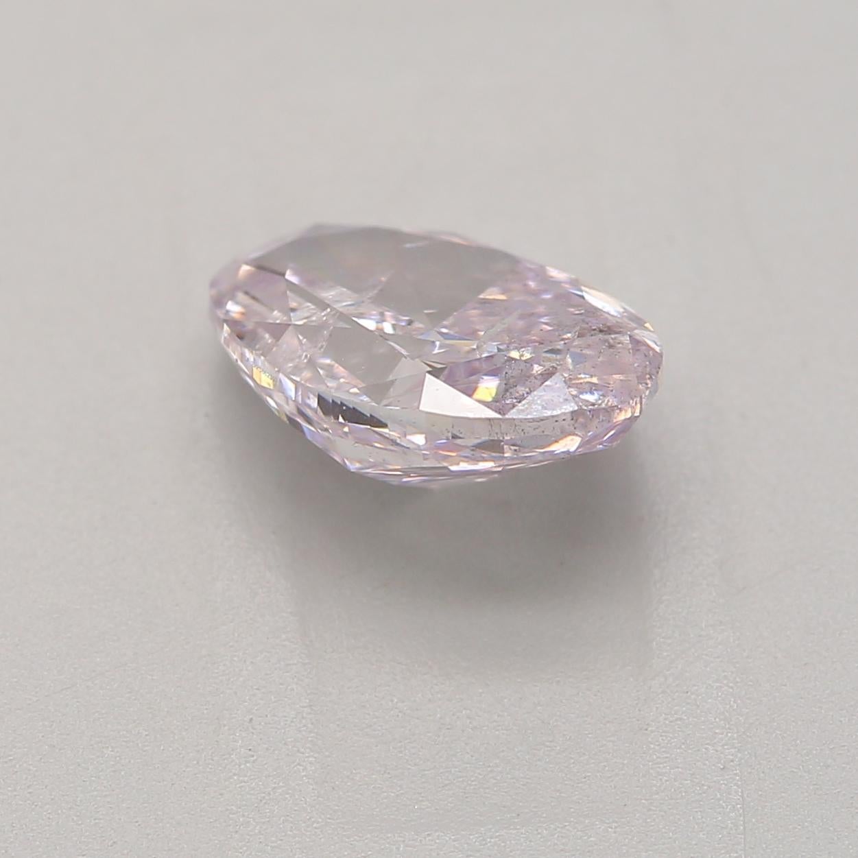 GIA Certified 1.01 Carat Fancy Light Pinkish Purple I1 Clarity Diamond In New Condition For Sale In บางรัก, TH