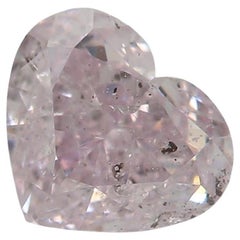 Diamante certificado por GIA de 1,01 quilates de color rosa violáceo claro I1 de pureza