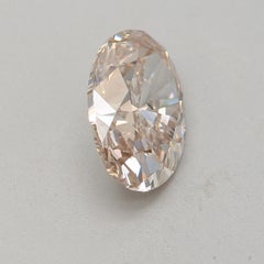 GIA Certified 1.01 Carat Fancy Pink Brown SI1 Clarity Diamond