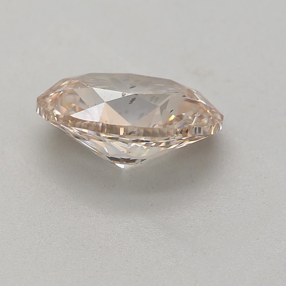 GIA Certified 1.01 Carat Fancy Pink Brown SI1 Clarity Diamond Unisexe en vente