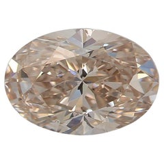 GIA Certified 1.01 Carat Fancy Pink Brown SI1 Clarity Diamond
