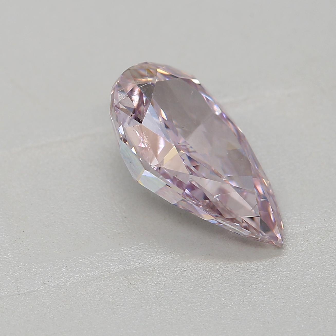 GIA Certified 1.01 Carat Fancy Pink Purple SI2 Clarity Diamond In New Condition For Sale In บางรัก, TH
