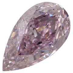 Diamante certificado por GIA de 1,01 quilates de color rosa fantasía púrpura con claridad SI2