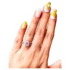 GIA Certified 1.01 Carat Fancy Pinkish Brown Diamond Ring I2 Clarity