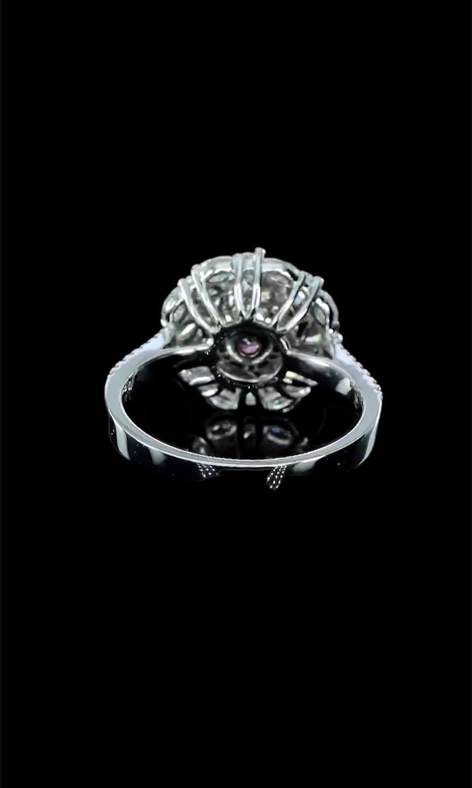 Women's or Men's GIA Certified 1.01 Carat Light Pink Diamond Ring  For Sale