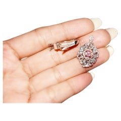 Bague en diamant certifié GIA 1,01 carat rose clair VS2 Clarity