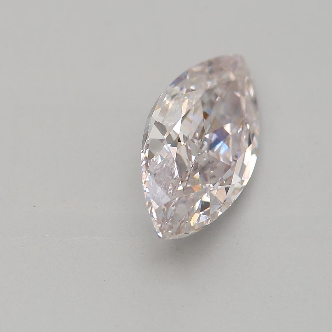 Women's or Men's GIA Certified 1.01 Carat Light Pink SI2 Clarity Diamond For Sale