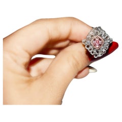 GIA Certified 1.01 Carat Light Pink VS2 Clarity Diamond Ring