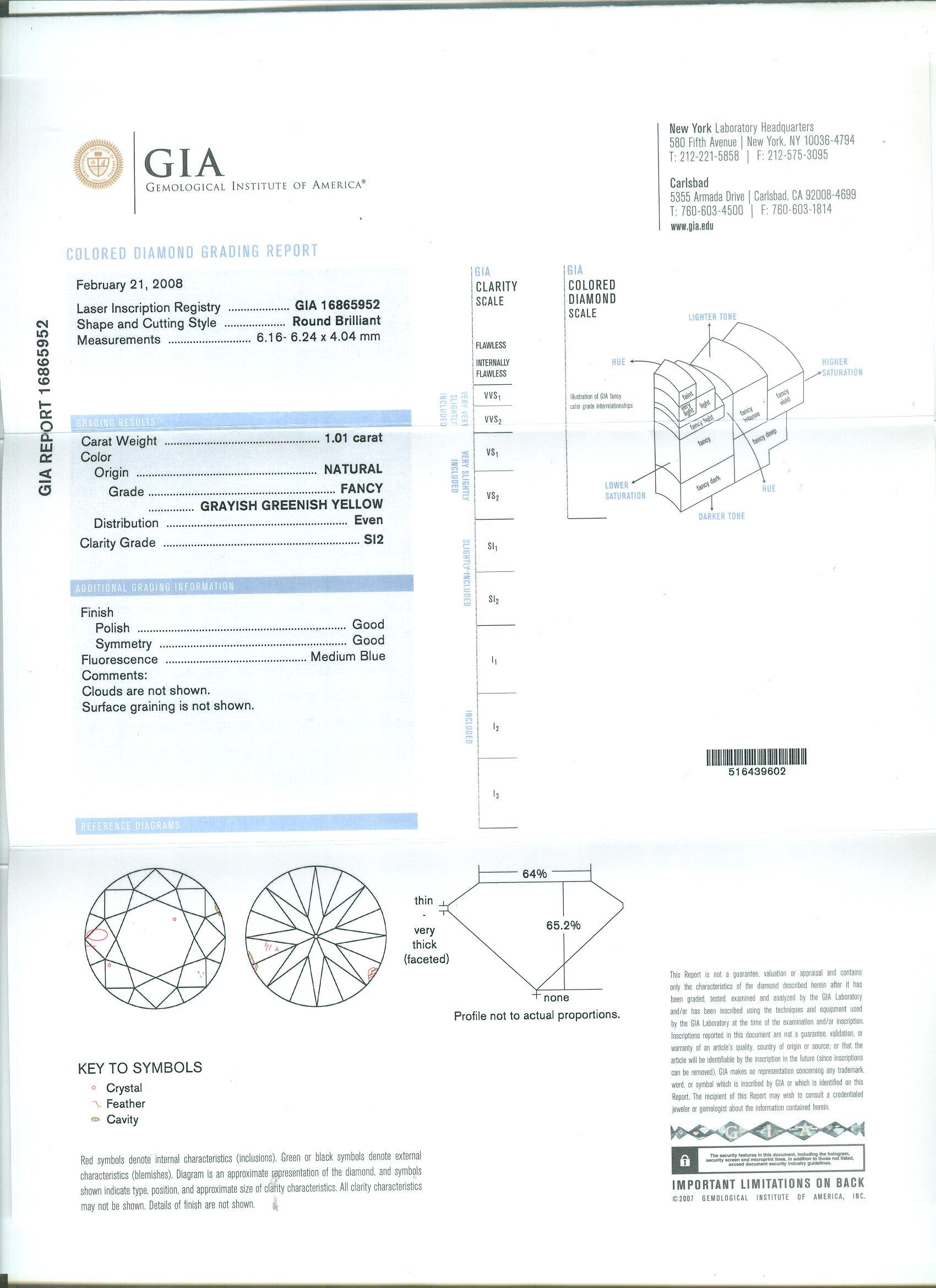 GIA-zertifizierter 1,01 Karat natürlicher Fancy Gelber Diamant-Cocktailring aus Weißgold (Rundschliff) im Angebot