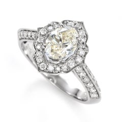GIA Certified 1.01 Carat Natural InternallyFlawless Diamond Ring Set in Platinum
