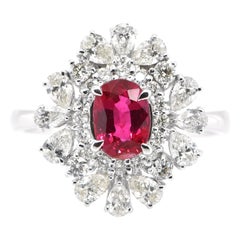 GIA Certified 1.01 Carat Natural Untreated
No Heat
Ruby and Diamond Ring GIA Certified 1.01 Carat Natural Untreated
No Heat
Ruby and Diamond Ring