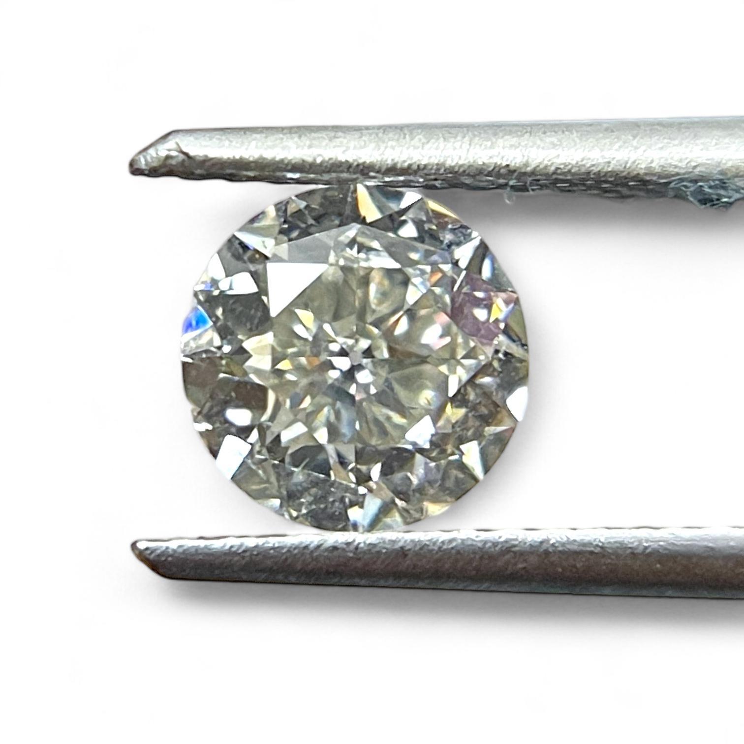 Taille vieille Europe Diamant naturel de 1,01 carat de taille européenne ancienne certifié par le GIA en vente