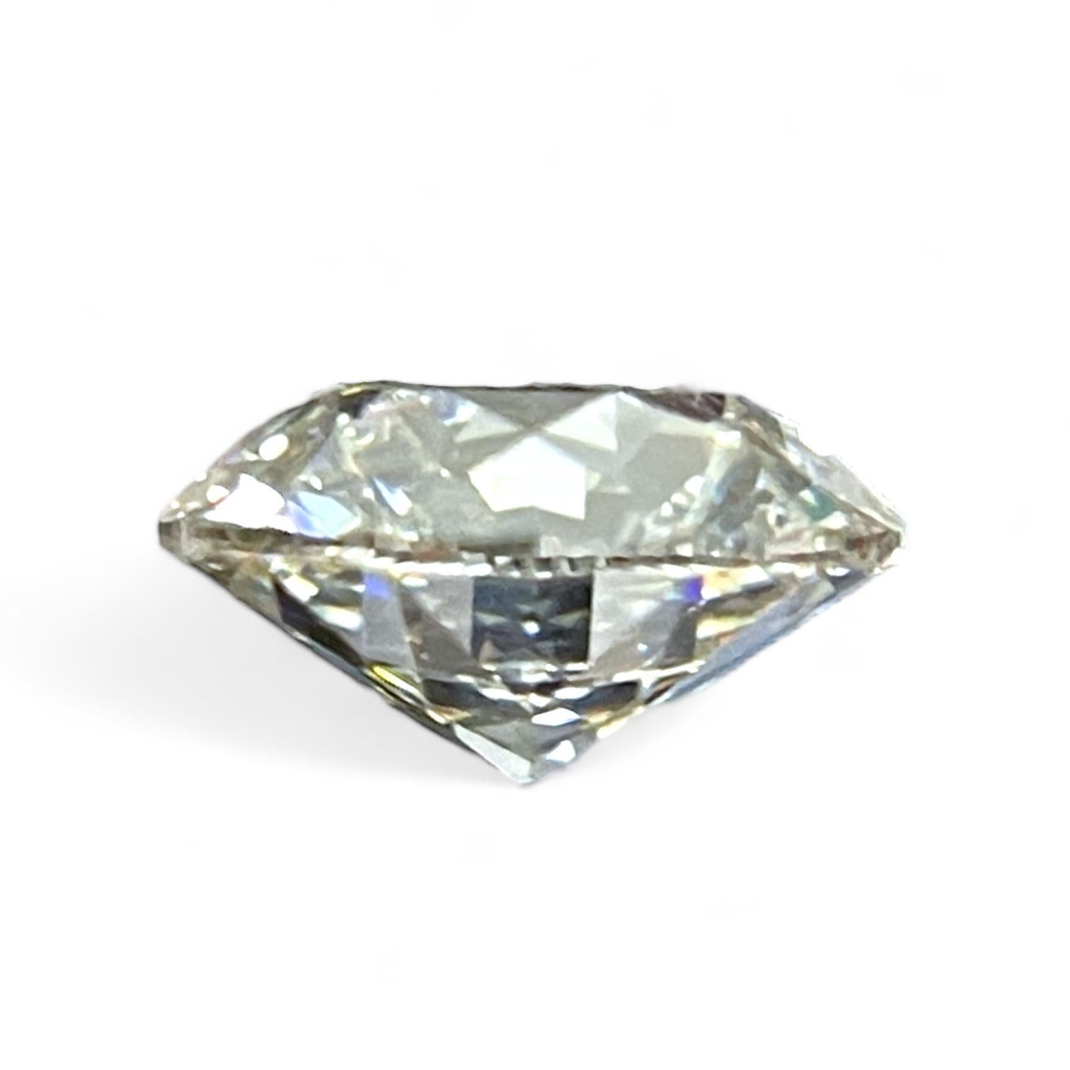 Diamant naturel de 1,01 carat de taille européenne ancienne certifié par le GIA Excellent état - En vente à New York, NY