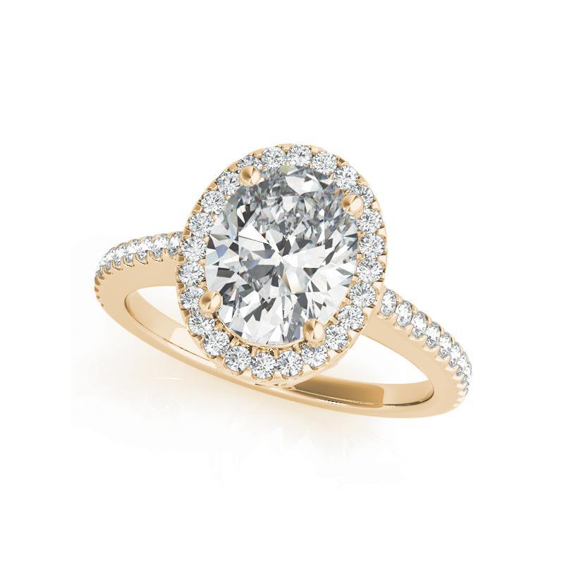 Bague à diamant en or jaune 18 carats certifiée GIA 1,01 carat Oval Halo Filigree Basket Neuf - En vente à New York, NY