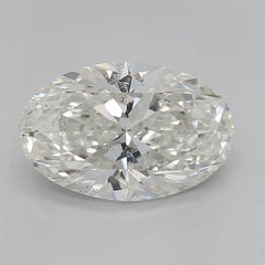 GIA Certified 1.01 Carat Oval Prong Set Solitaire Platinum Diamond Ring