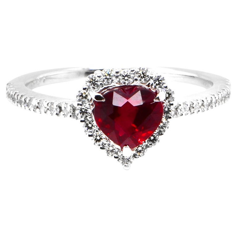 2.00 Carat Heart Shaped Ruby, Unset Loose Gemstone, GIA Certified For Sale  at 1stDibs