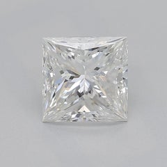 GIA Certified 1.01 Carat Princess Double Prong Trellis Diamond Ring