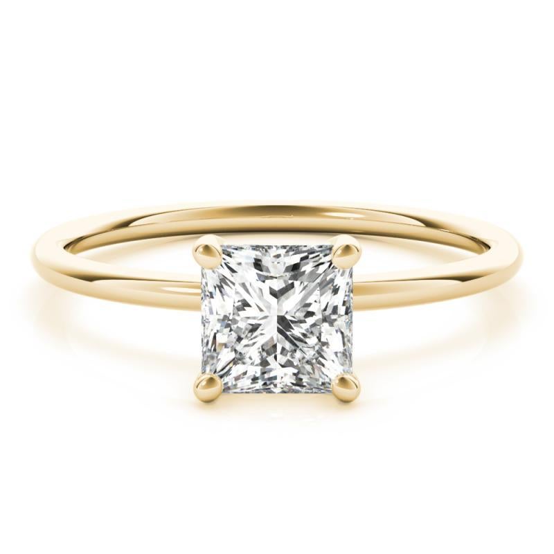 GIA-zertifizierter 1,01-Karat-Prinzessin-Solitär-Diamantring mit vier Zacken Damen im Angebot