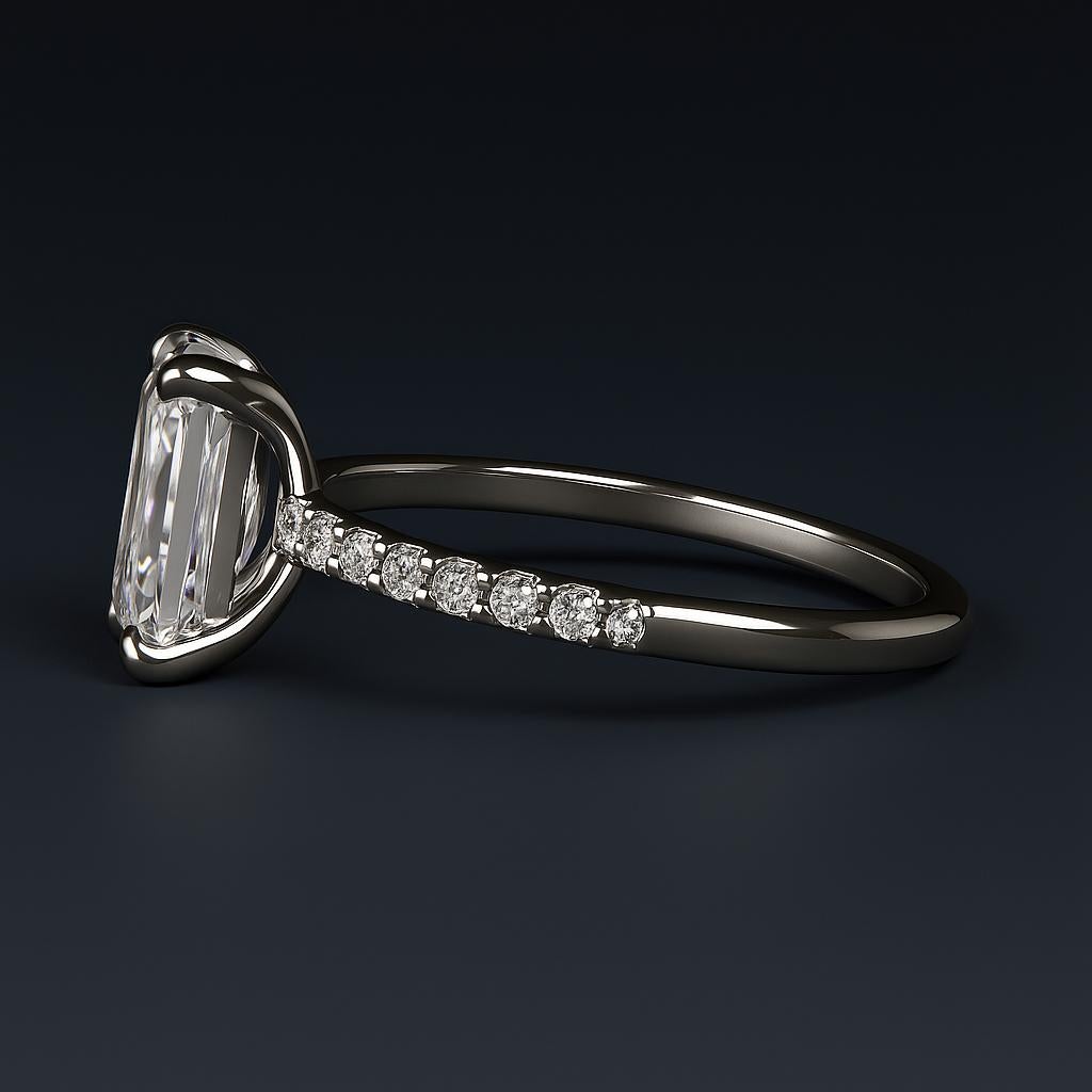 GIA Certified 1.01 Carat Radiant Cut Diamond Platinum Engagement Ring en Nuevo estado para la venta en Chicago, IL