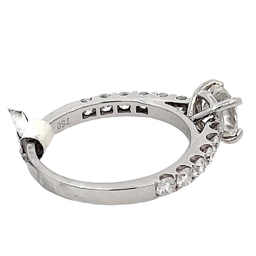  GIA Certified 1.01 Carat Round Brilliant Diamond Engagement Ring (Zeitgenössisch) im Angebot