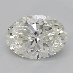 GIA Certified 1.01 Carat Three-Stone Oval  Diamond Ring