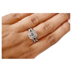 GIA Certified 1.01 Carat White Diamond Ring SI1 Clarity