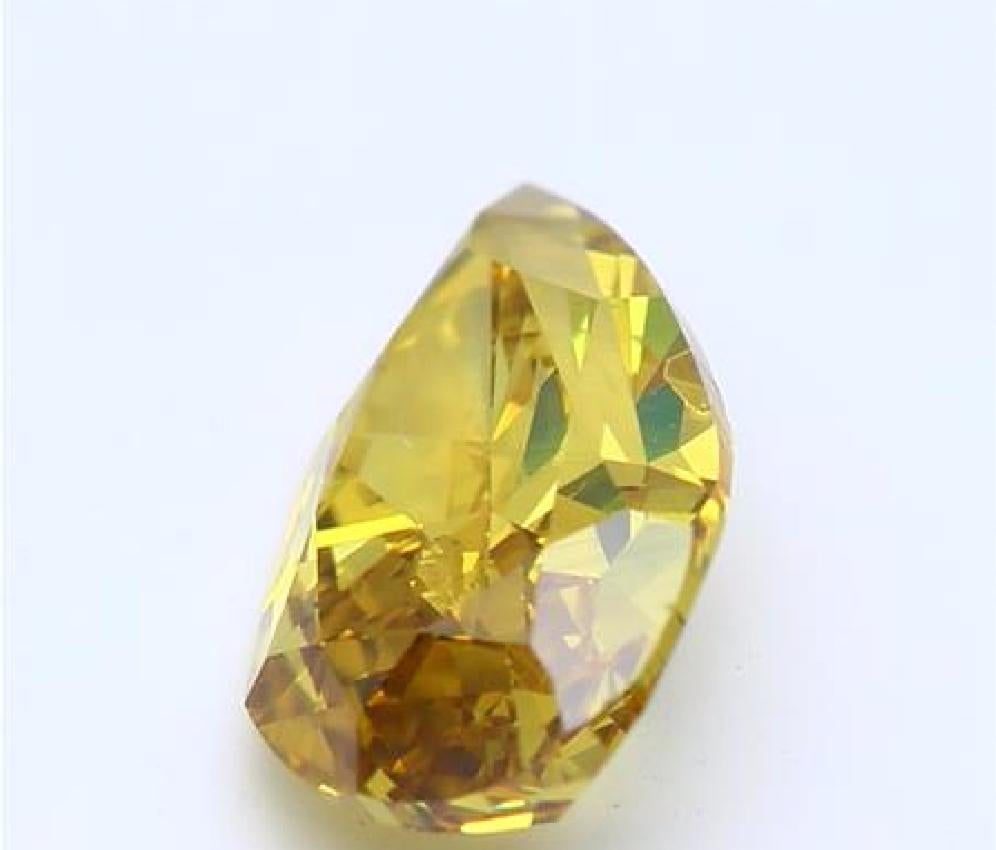 Diamant jaune foncé fantaisie certifié GIA de 1,01 carat Unisexe en vente