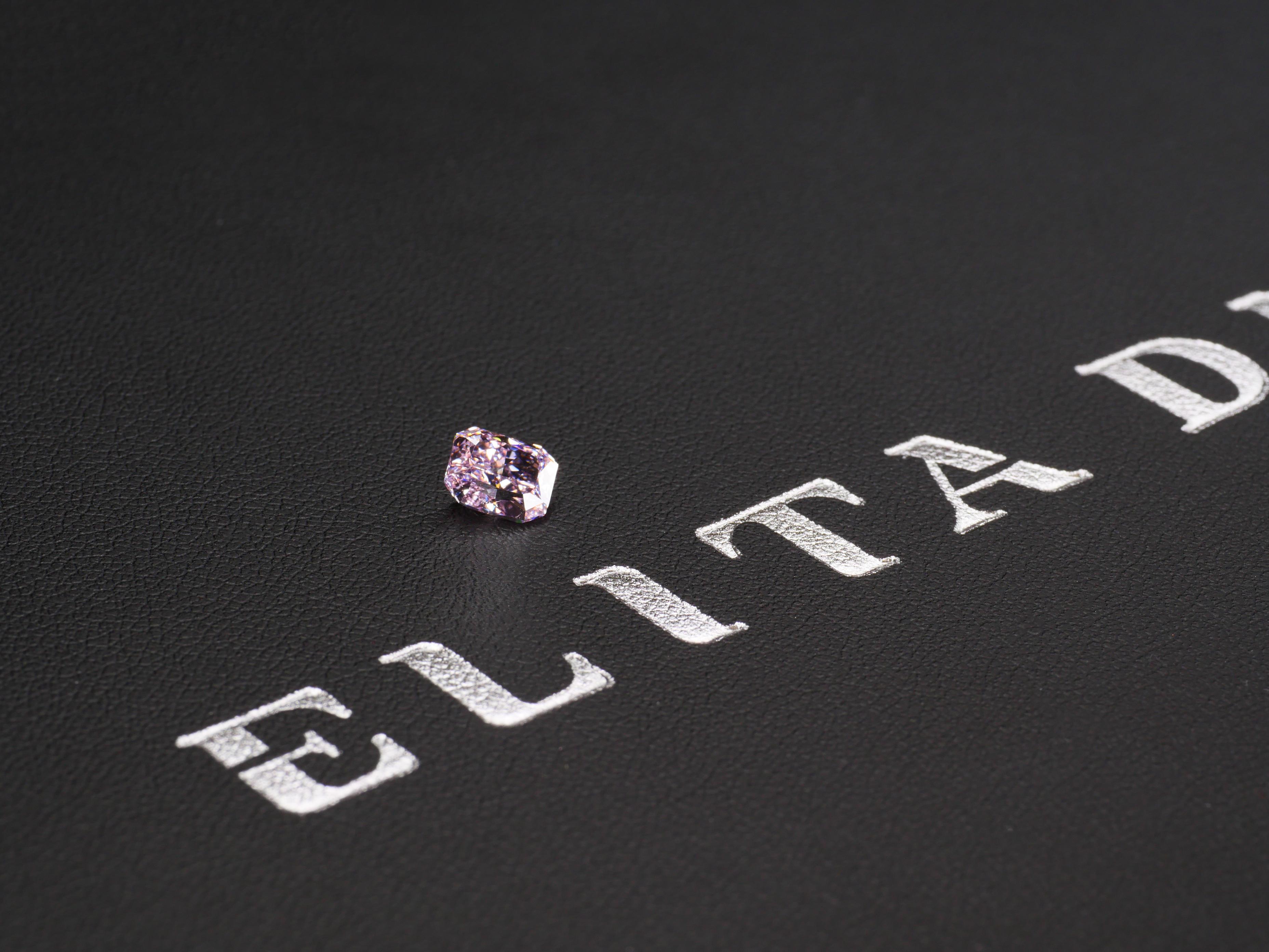 GIA certified 1.01 Fancy Intense Pink Rectangular Brilliant Cut Diamond

Pink diamonds are among the world’s rarest jewels; only a handful of impeccably hued stones exist in the world today. Of the color diamond family, Pink Diamonds are the second