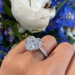 GIA Certified 10.11 Carat Heart Shape Diamond Ring, F Color VS2