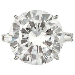 GIA Certified 6 Carat Internally Flawless Round Brilliant Cut Diamond Ring