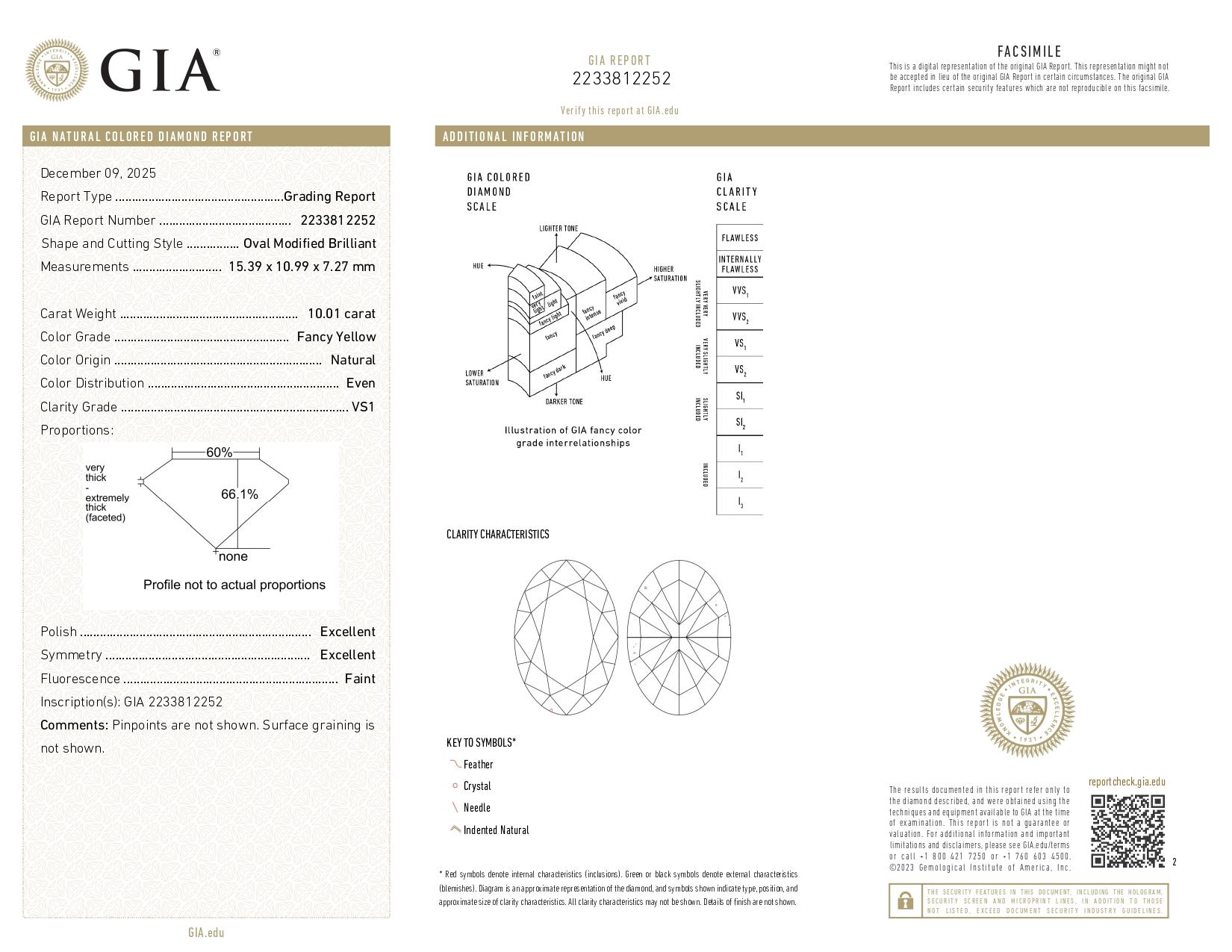 Femenino o masculino Anillo de diamantes ovalado VS2 amarillo fantasía de 10,02 quilates certificado por el GIA en venta