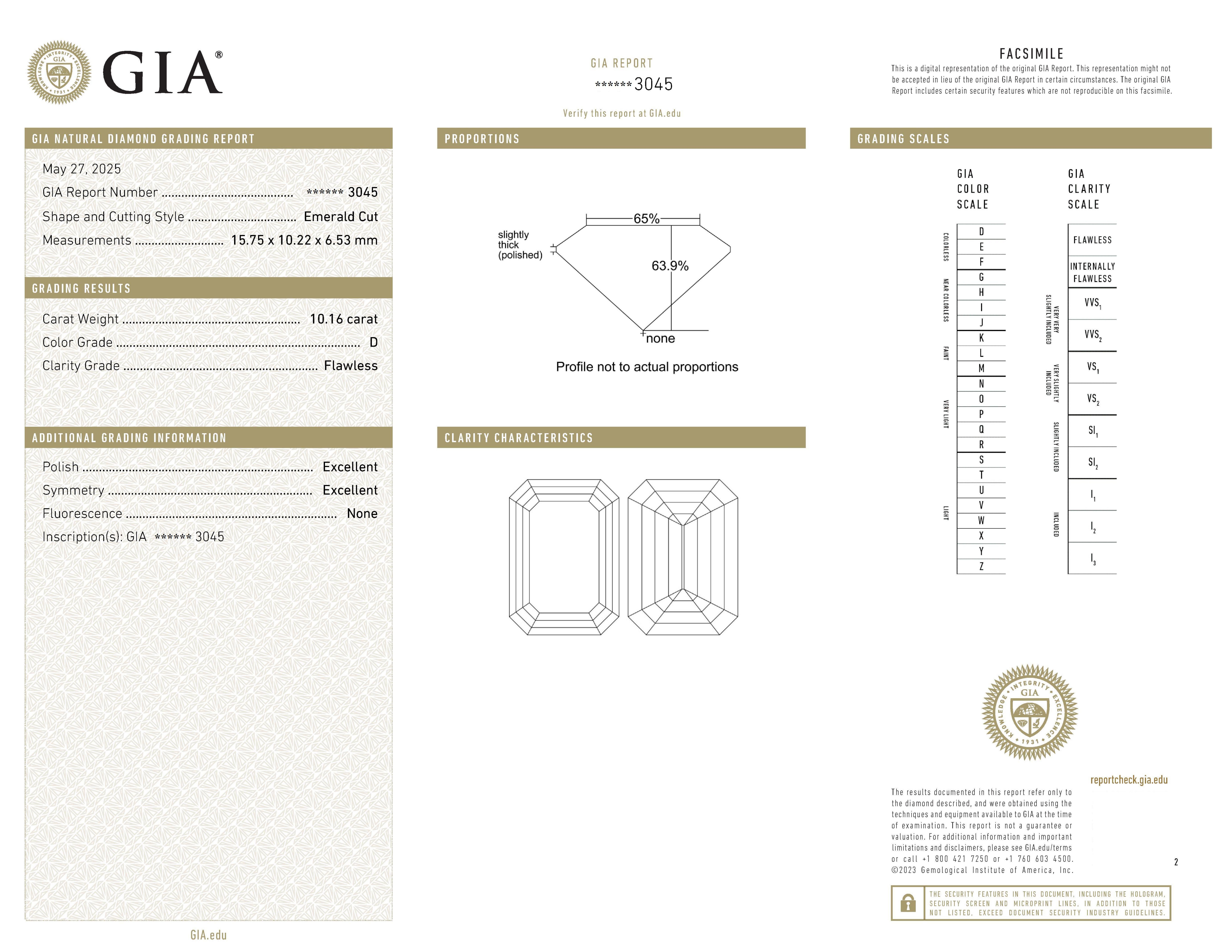 GIA zertifiziert 10.16 Karat Smaragdschliff Diamant Platin Ring im Angebot 1