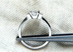 GIA Certified 1.01 Carat Cushion Cut Diamond Ring Platinum F/VS