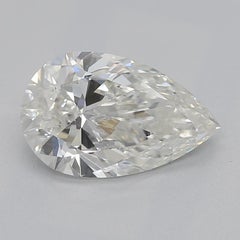 GIA Certified 1.01ct Pear Entwined Garden Flower Vine Diamond Ring