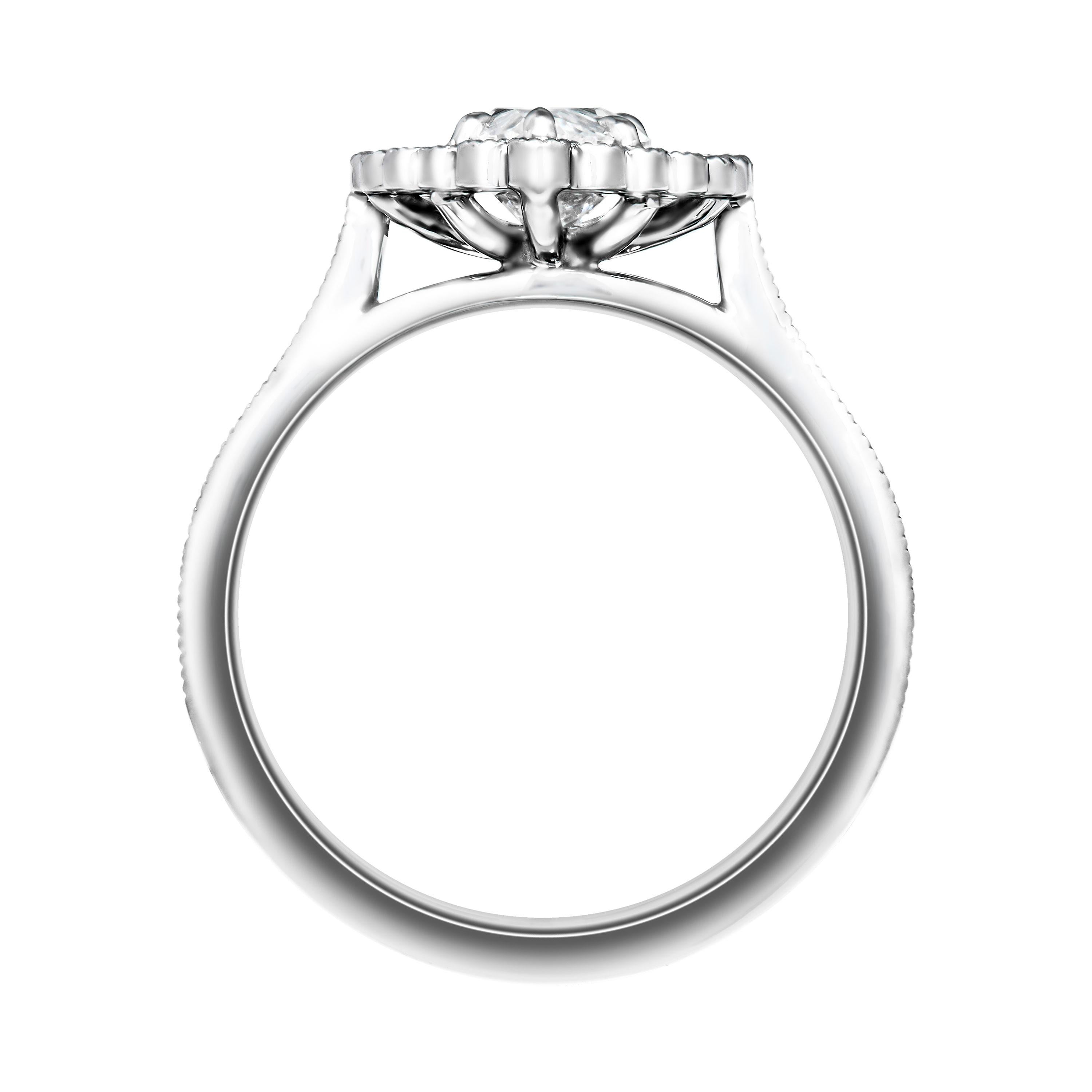 gia certified pear cut diamond rings