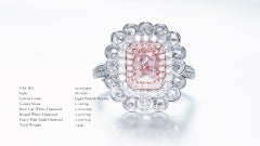 GIA Certified, 1.01ct Radiant Light Pinkish Brown Radiant cut Solitaire 18KT