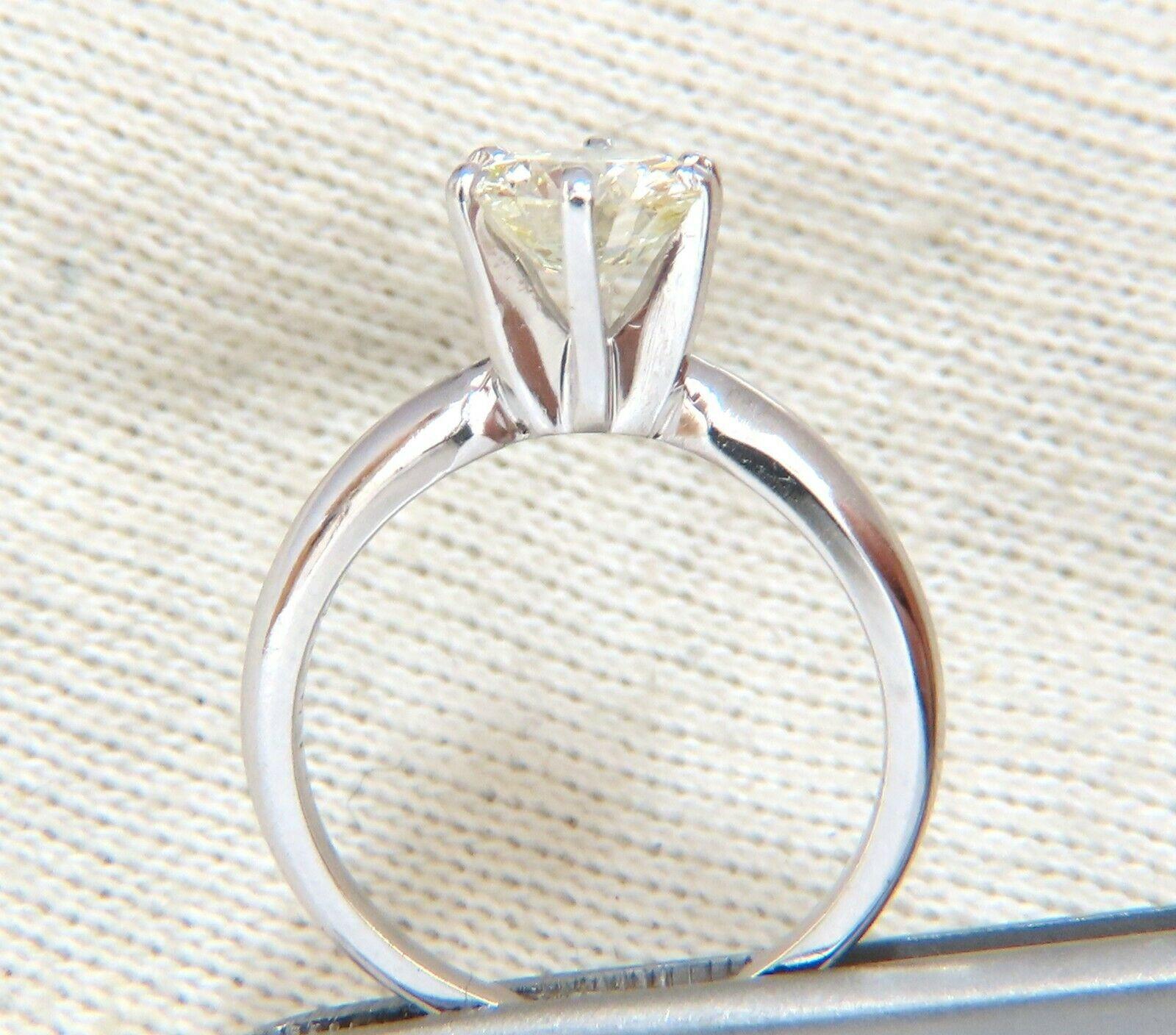 GIA zertifiziert 1,01 Karat Rundschliff Diamant Solitär Ring Platin Classic N/VS im Angebot 1