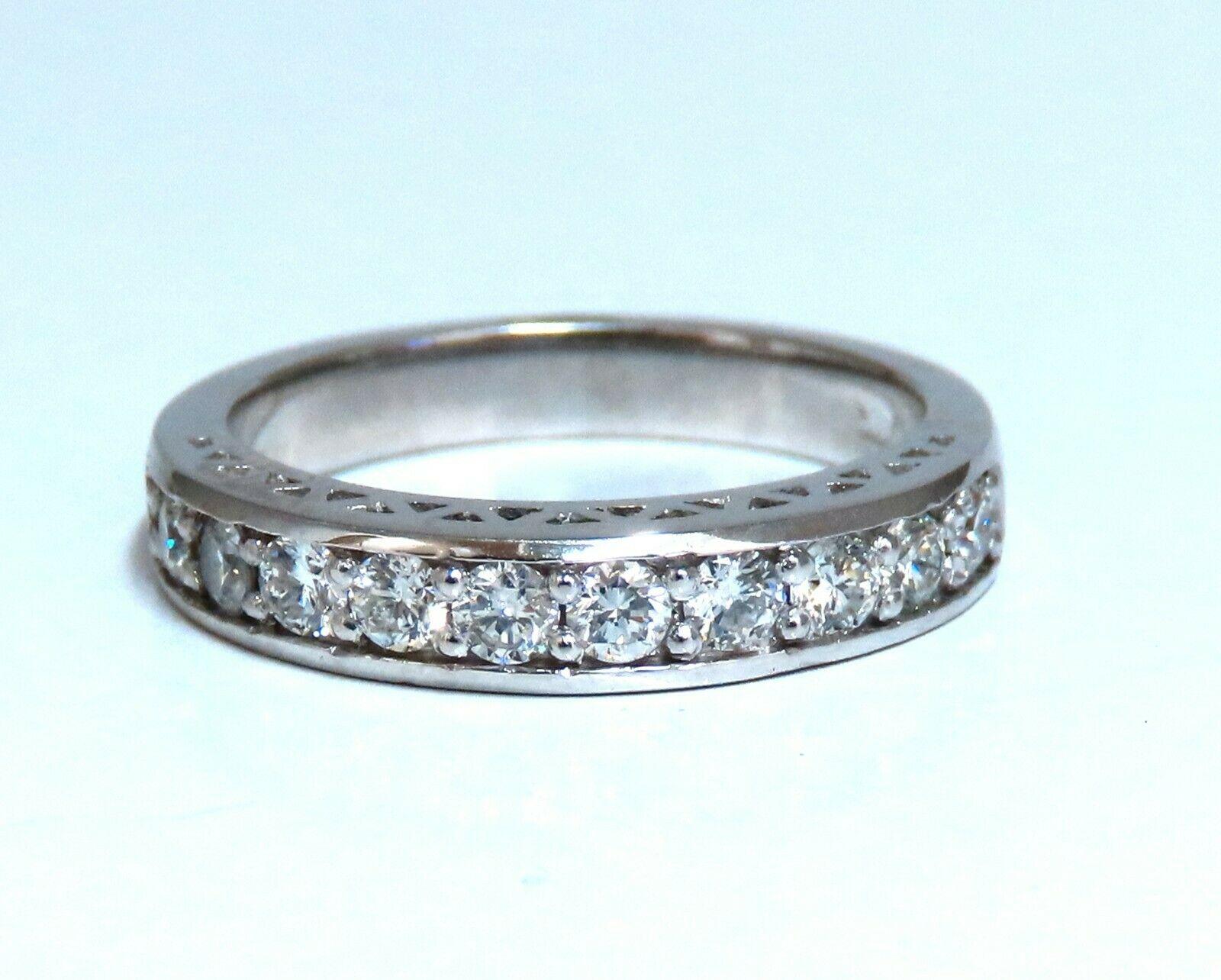 Bague et anneau en diamants ronds de 1,01 carat certifiés GIA, 14 carats Neuf - En vente à New York, NY