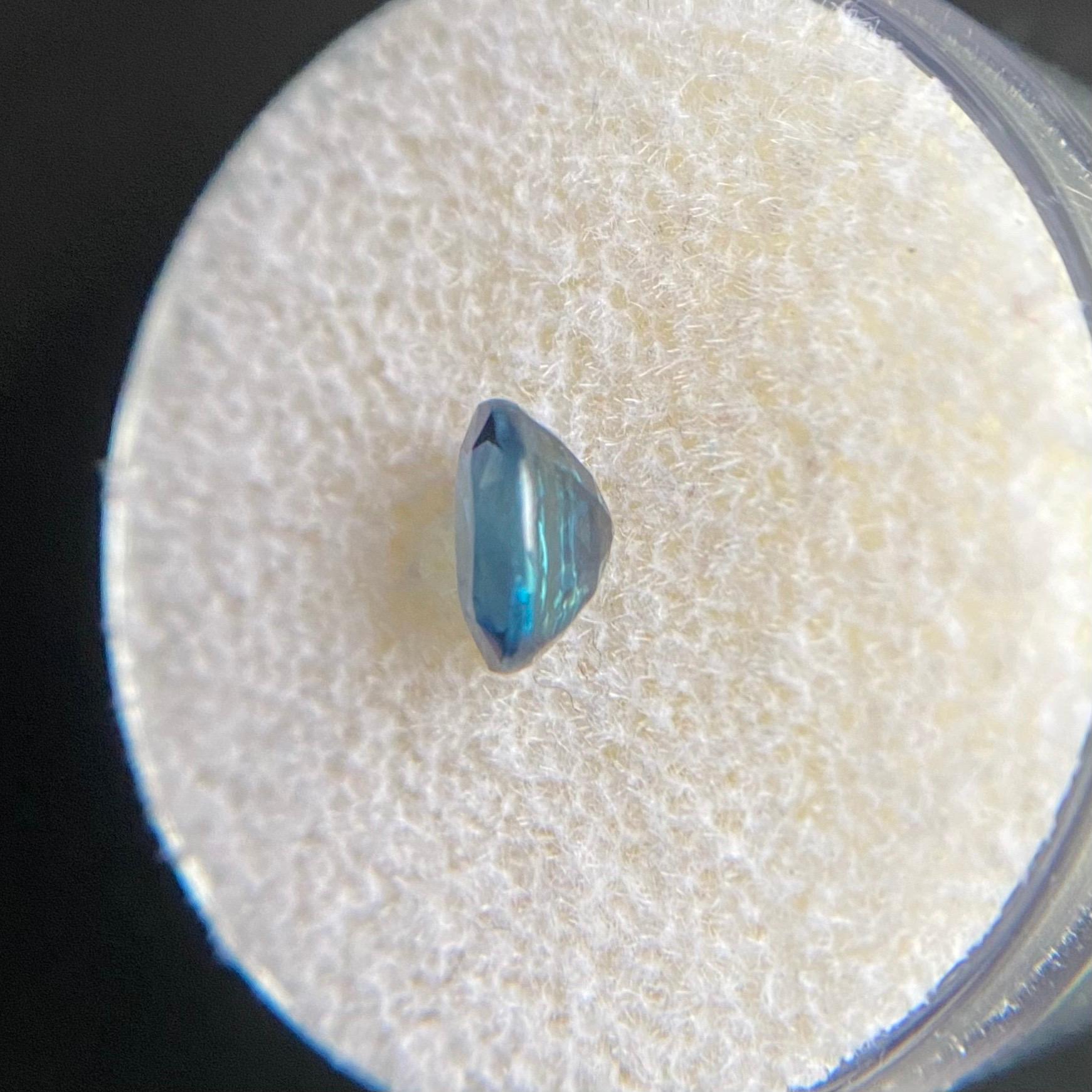 GIA Certified 1.01ct Vivid Blue Untreated Sapphire Oval Cut Unheated Rare Gem 8