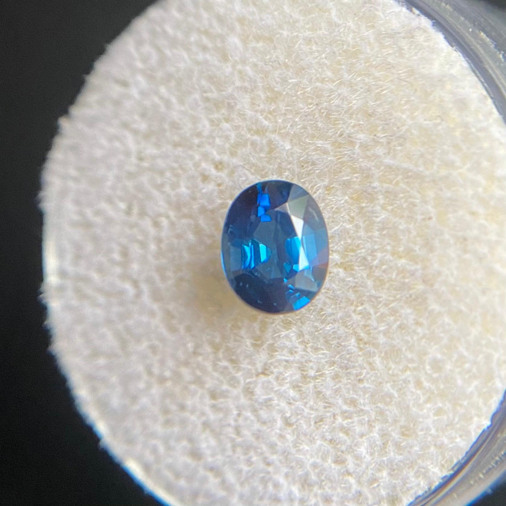 Fine Blue Untreated Sapphire Gemstone.

Fine quality unheated sapphire with a beautiful blue colour.
Fully certified by GIA confirming stone as natural and untreated. Very rare for natural sapphires.

1.01 Carat with excellent clarity, a very clean