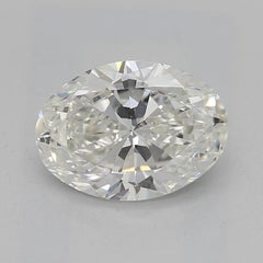 GIA Certified 1.02 Carat Classic Oval Three-Stone Diamond Ring 18K White Gold