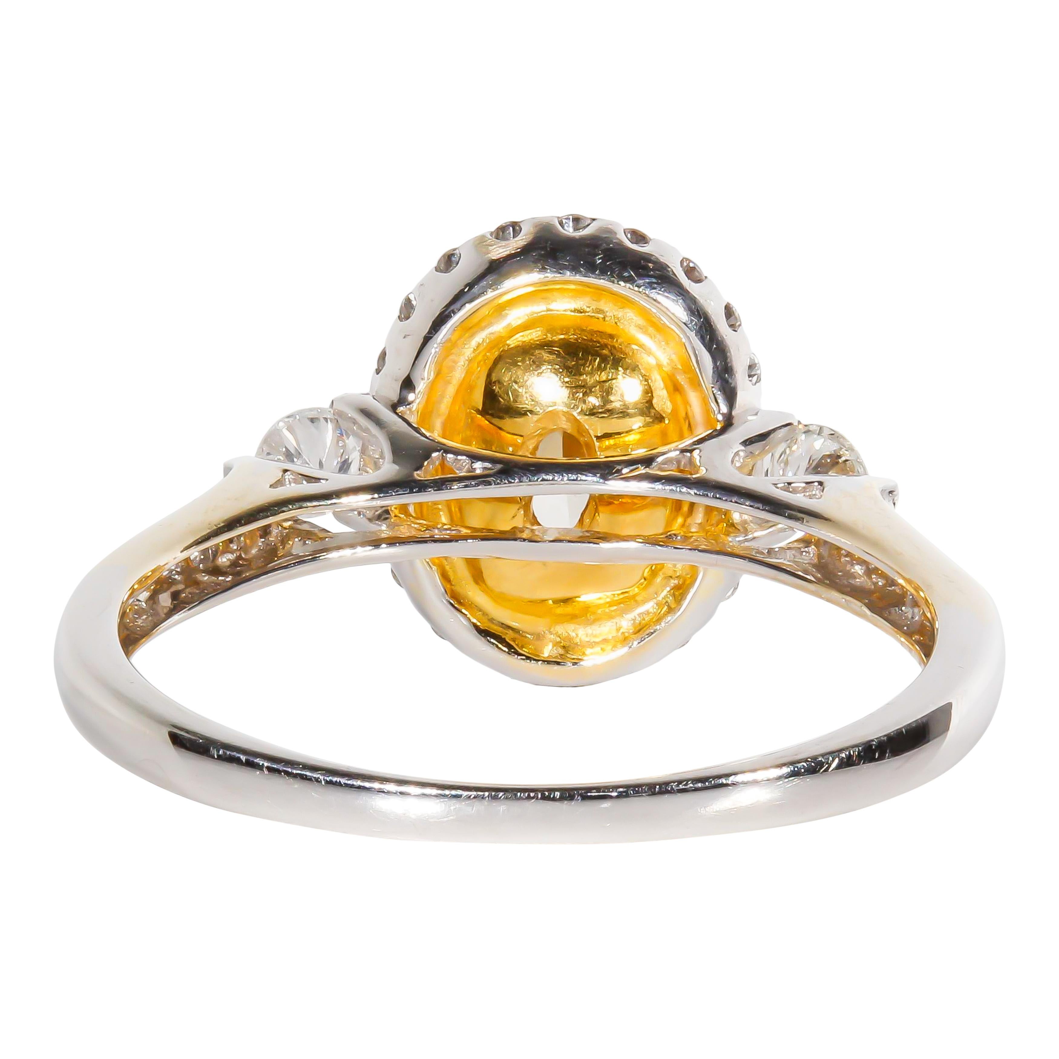 Women's or Men's GIA Certified 1.02 Carat Diamond Cocktail Ring