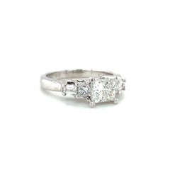 GIA Certified 1.02 Carat Diamond Platinum Engagement Ring