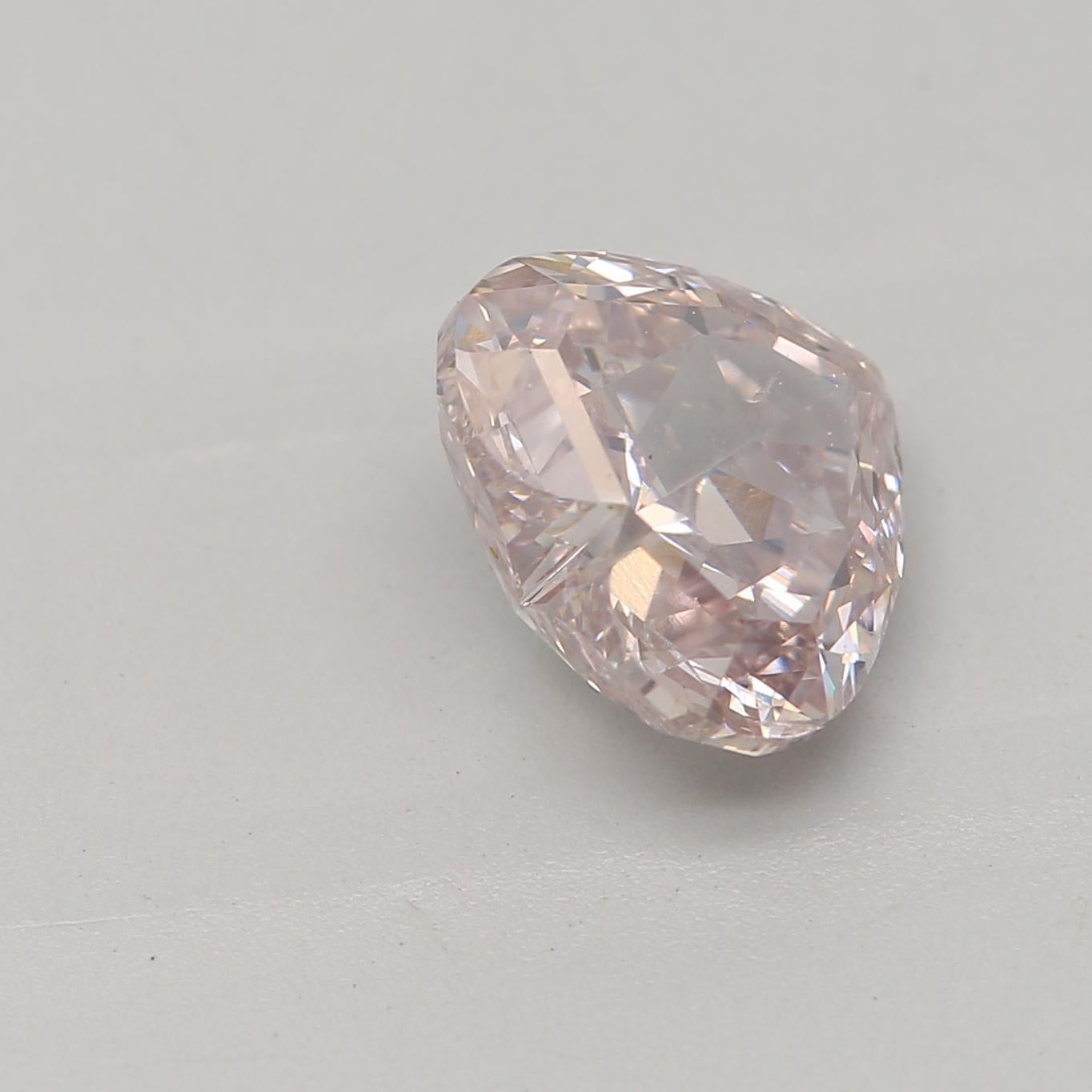 Women's or Men's GIA Certified 1.02 Carat Fancy Brownish Pink SI2 Clarity Diamond For Sale