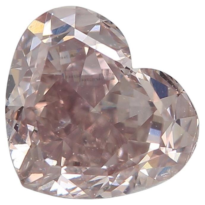 GIA Certified 1.02 Carat Fancy Brownish Pink SI2 Clarity Diamond