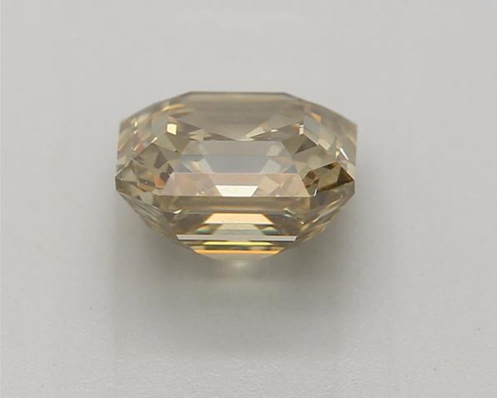 Diamante certificato GIA da 1,02 carati di colore marrone scuro, giallo verdastro, purezza SI1 In condizioni Nuovo in vendita a บางรัก, TH