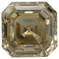 GIA Certified 1.02 Carat Fancy Dark Brown Greenish Yellow SI1 Clarity Diamond