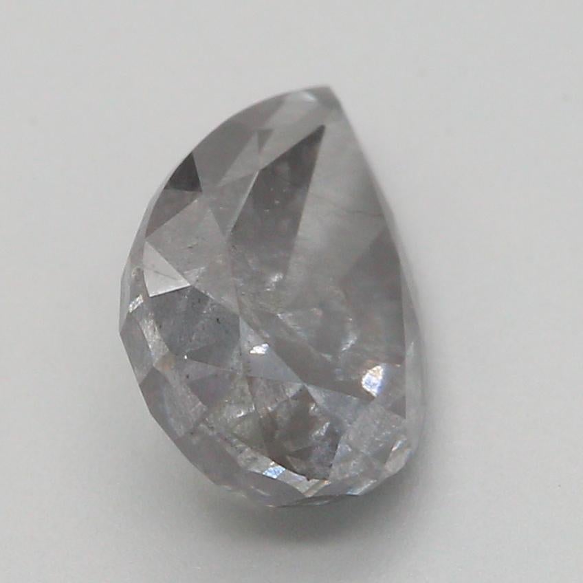 GIA-zertifiziert 1,02 Karat Fancy Dunkel Violett Grau I3 Reinheit Diamant im Angebot 1